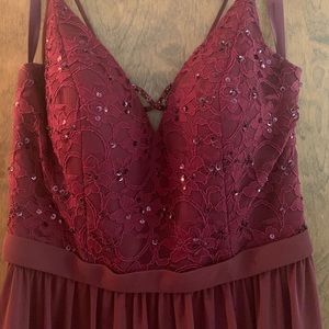 Bridesmaids dress Bordeaux